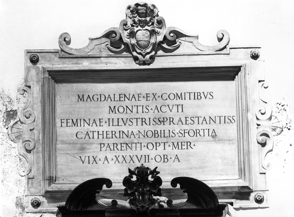 lapide di Mariani Camillo - ambito romano (inizio sec. XVII)