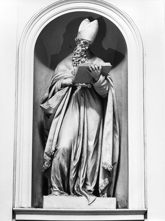 S. Agostino (statua) di Mariani Camillo (sec. XVII)