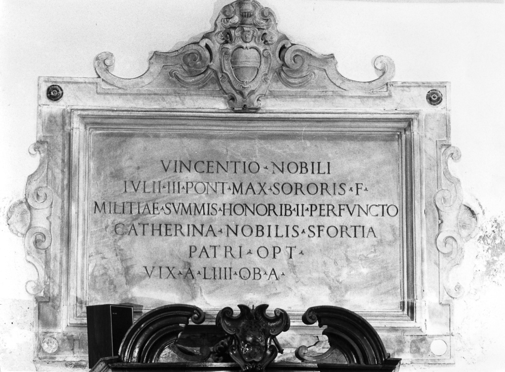 lapide di Mariani Camillo - ambito romano (sec. XVII)