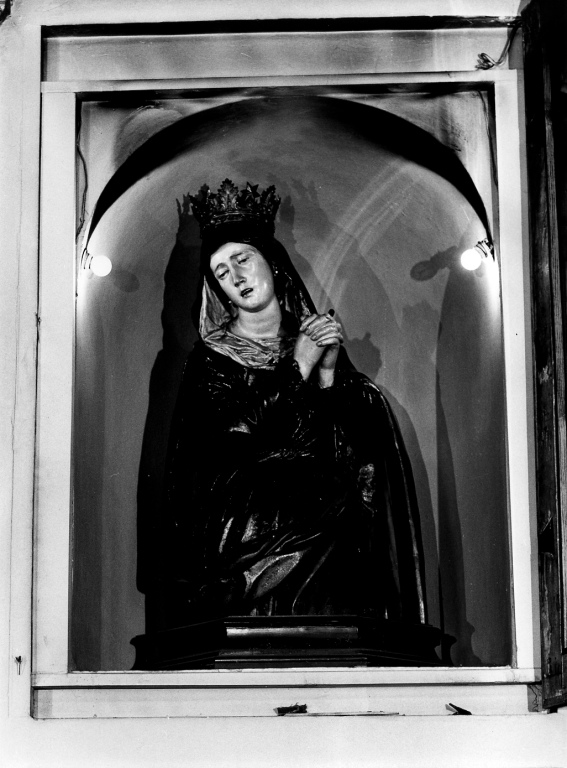Madonna addolorata (statua) - ambito romano (fine sec. XIX)