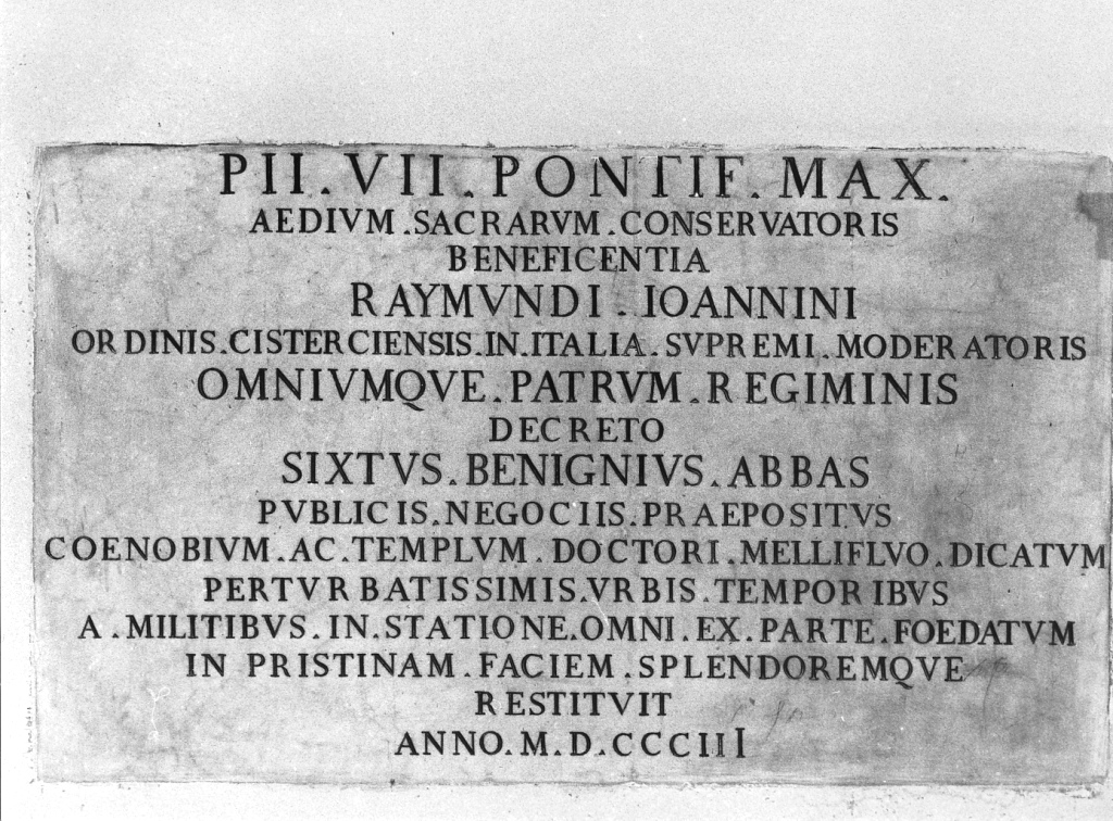 lapide - ambito romano (sec. XIX)