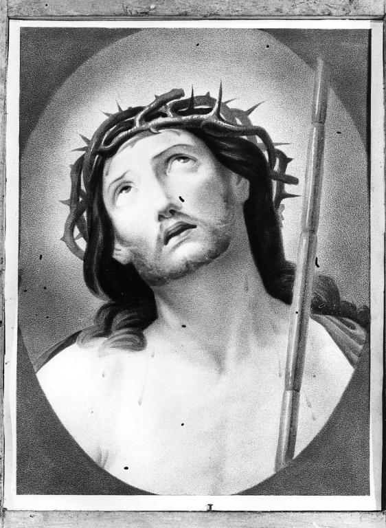 Cristo coronato di spine (dipinto) - ambito romano (metà sec. XIX)