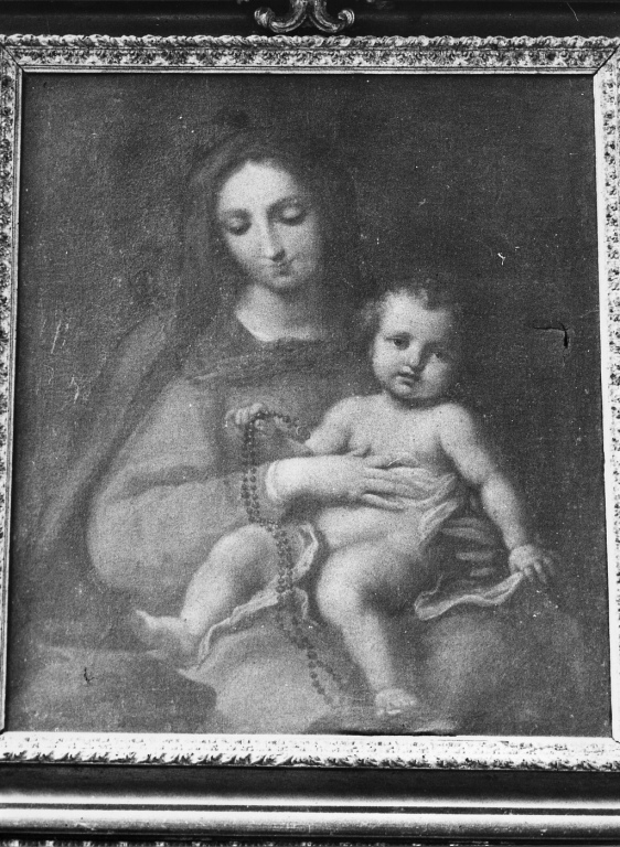 Madonna del Rosario, Madonna con Bambino (dipinto) - ambito romano (prima metà sec. XVIII)