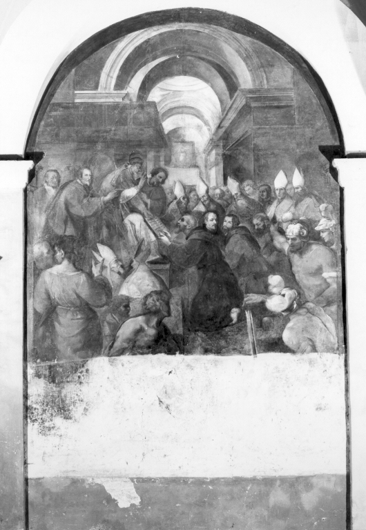 Conferma della Regola (dipinto) di Allegrini Francesco (sec. XVII)