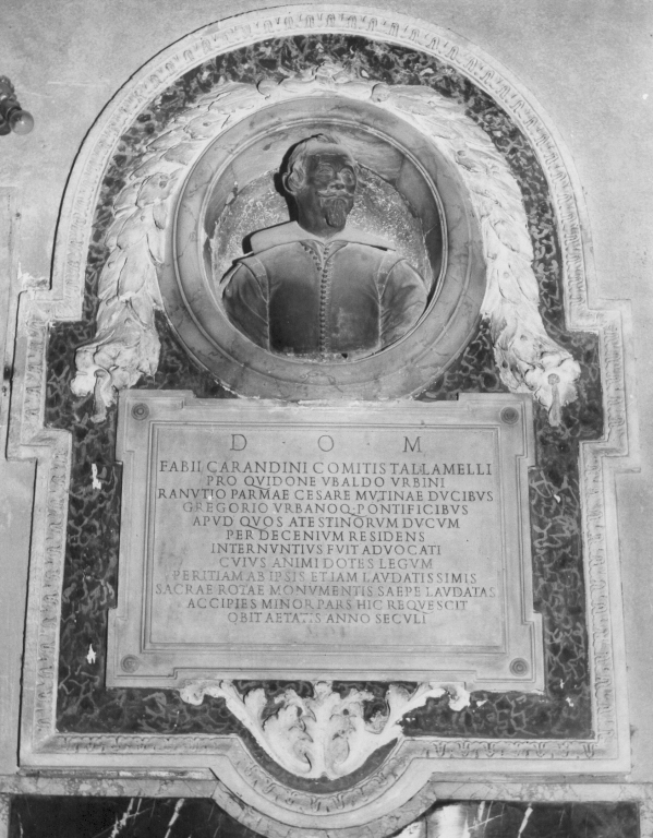 lapide tombale - ambito romano (sec. XVII)