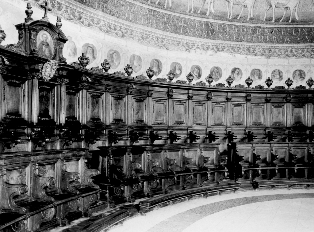 stalli del coro - bottega romana (sec. XVII)