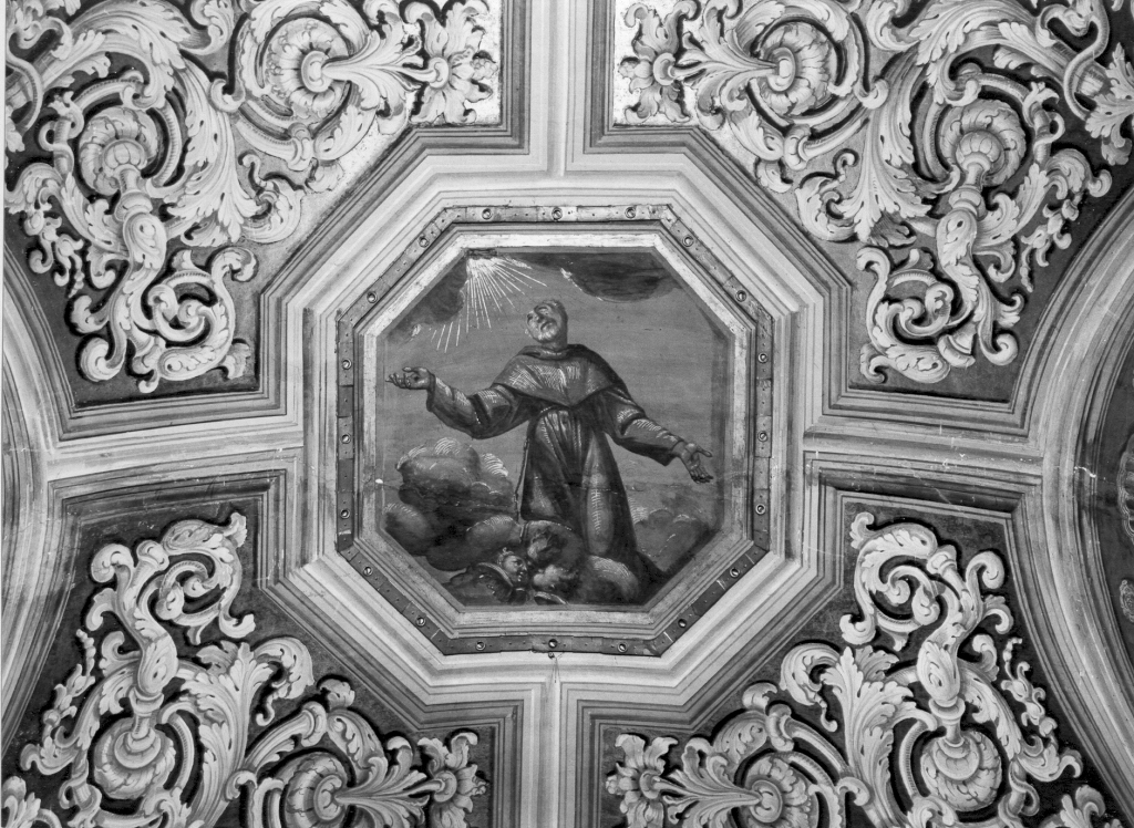 San Francesco in gloria (dipinto) - ambito romano (secondo quarto sec. XVII)