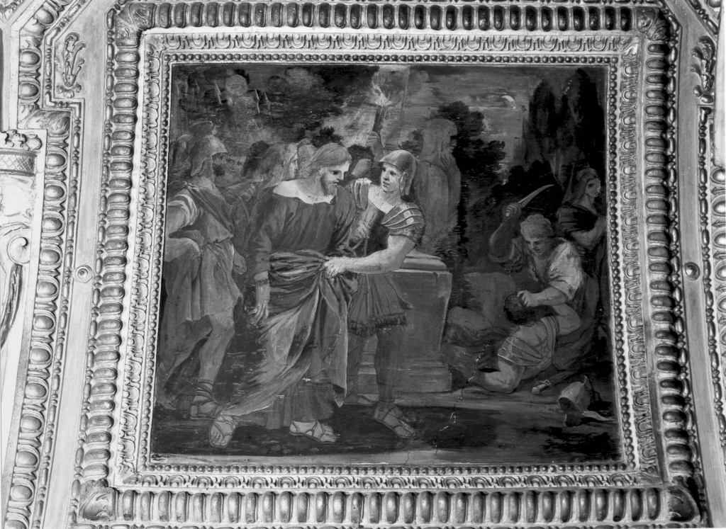 Cristo tra i soldati (dipinto) di Speranza Giovanni Battista (sec. XVII)