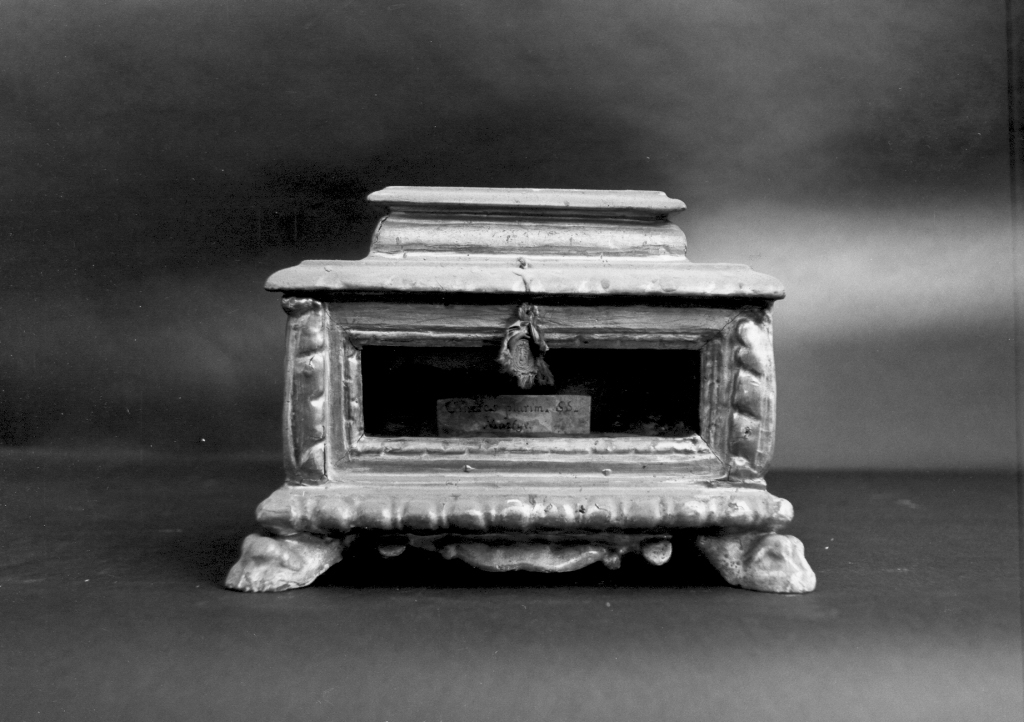 reliquiario a teca - manifattura romana (sec. XVII)