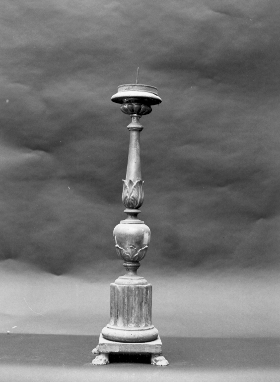 candeliere - manifattura romana (metà sec. XIX)