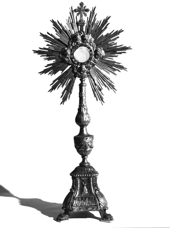 ostensorio - ambito romano (metà sec. XIX)