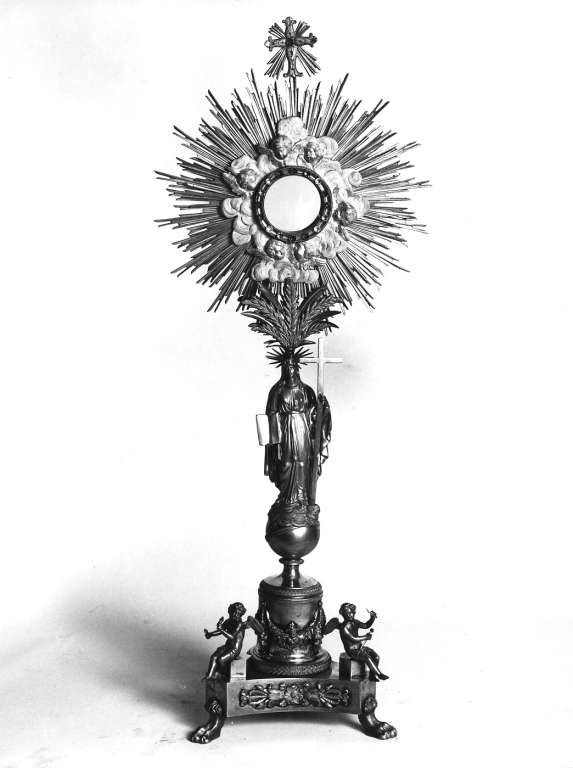 ostensorio - ambito romano (prima metà sec. XIX)