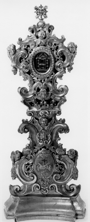 reliquiario - a ostensorio - manifattura romana (sec. XIX)