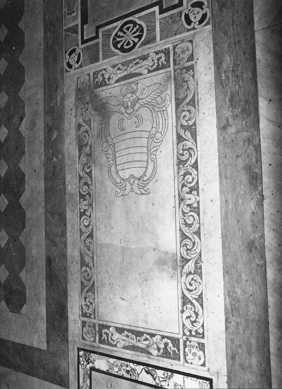 lapide tombale - ambito romano (seconda metà sec. XVII)