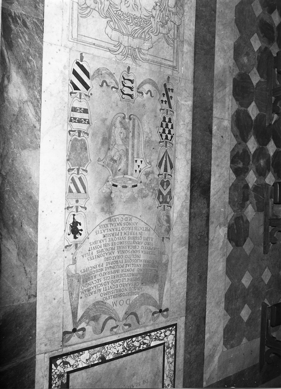 lapide tombale - ambito romano (sec. XVII)