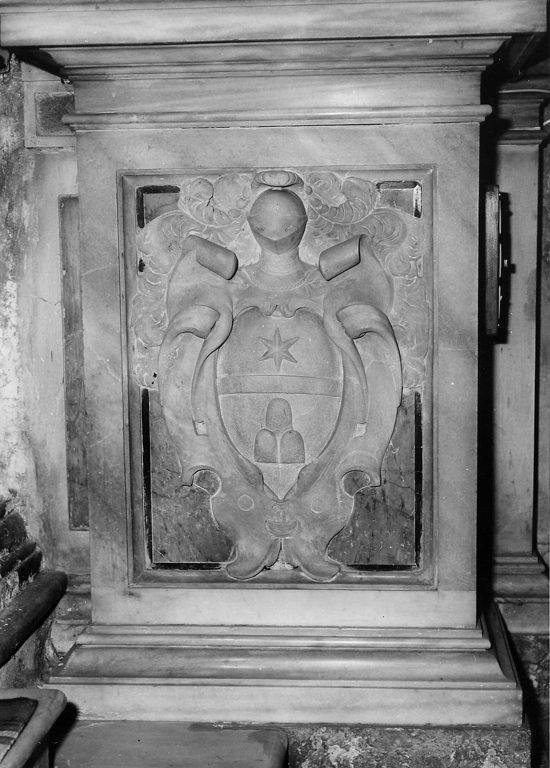 Stemma Sinibaldi (rilievo, serie) - ambito romano (metà sec. XVII)