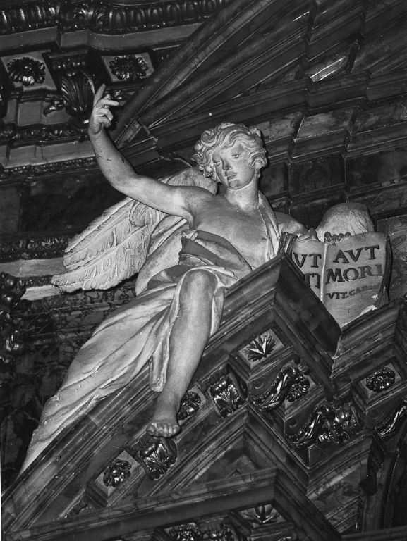 angelo (scultura) di Maini Giovanni Battista (sec. XVIII)