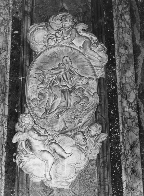 Gloria di Santa Teresa d'Avila (rilievo) di Della Valle Filippo (sec. XVIII)
