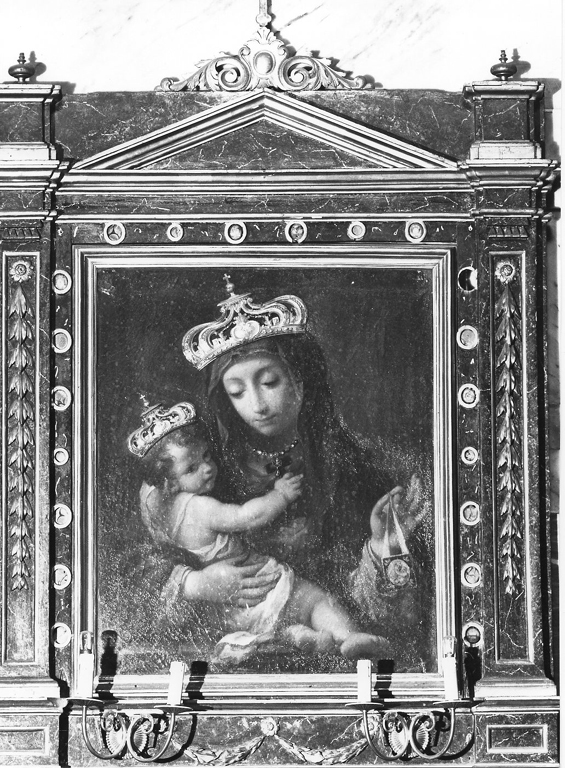 Madonna con Bambino (dipinto) di Peroni Giuseppe (sec. XVIII)