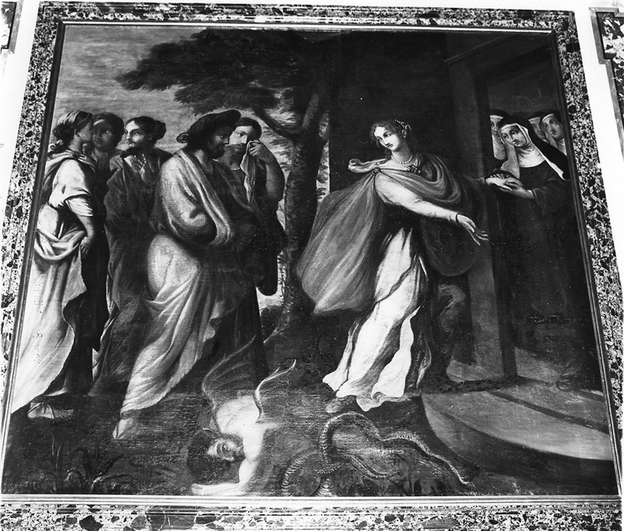 Santa Teresa d'Avila entra in monastero (dipinto, ciclo) di De La Haye Lucas detto Fra' Luca Fiammingo (sec. XVII)