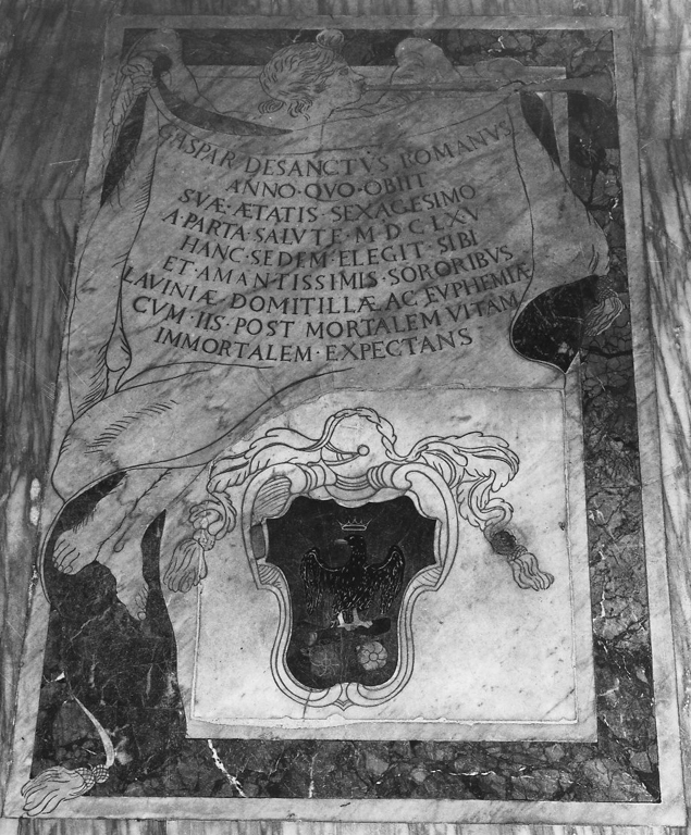 lapide tombale - ambito romano (sec. XVII)