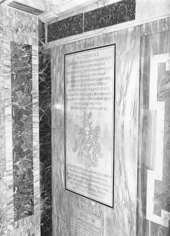 lapide tombale - ambito romano (sec. XVII)