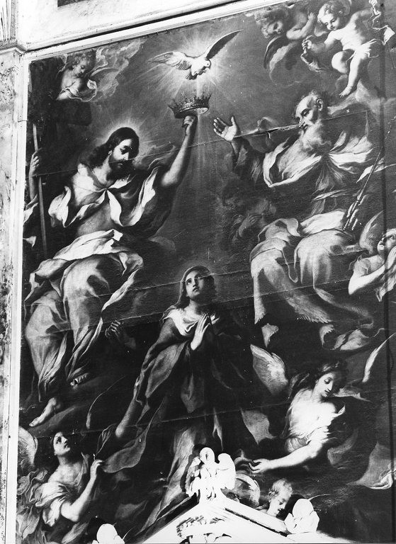 Incoronazione di Maria Vergine (dipinto) di De La Haye Lucas detto Fra' Luca Fiammingo (sec. XVII)