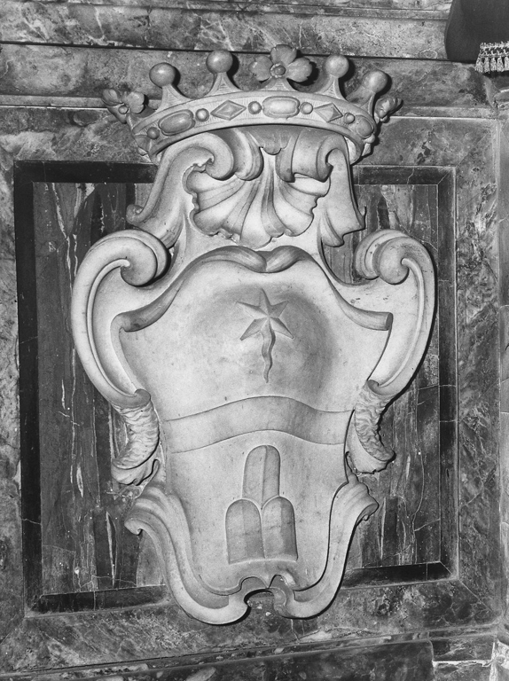 stemma Sinibaldi (rilievo, serie) - ambito romano (prima metà sec. XVII)