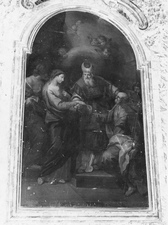 Sposalizio di Maria Vergine (dipinto) di Conca Giovanni (prima metà sec. XVIII)