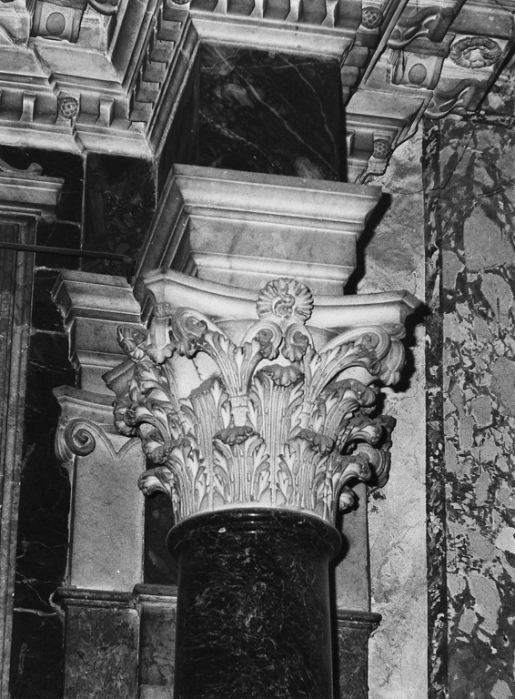 capitello corinzio - ambito romano (prima metà sec. XVII)