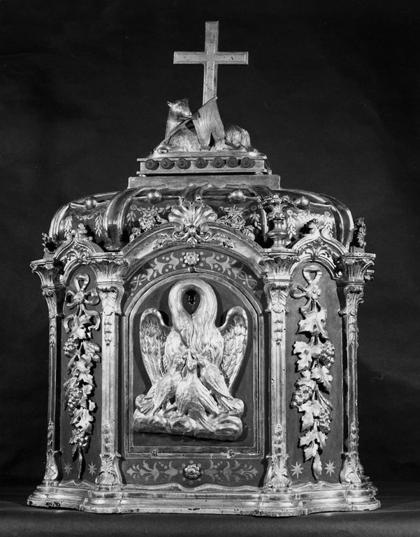 tabernacolo - a tempietto - ambito romano (prima metà sec. XVIII)