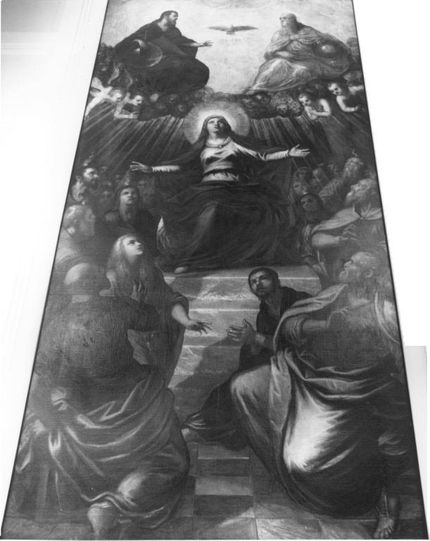 Pentecoste (dipinto) di Robusti Domenico detto Domenico Tintoretto (attribuito) (sec. XVII)