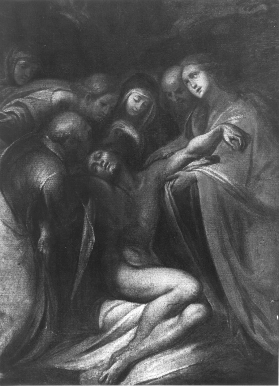 deposizione di Cristo nel sepolcro (dipinto) di Crespi Giovambattista detto Cerano (attribuito) - ambito lombardo (sec. XVII)