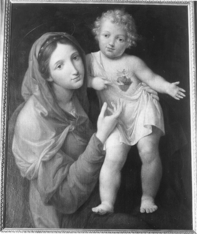 Mater Misericordiae, Madonna con Bambino (dipinto) - ambito purista (prima metà sec. XIX)