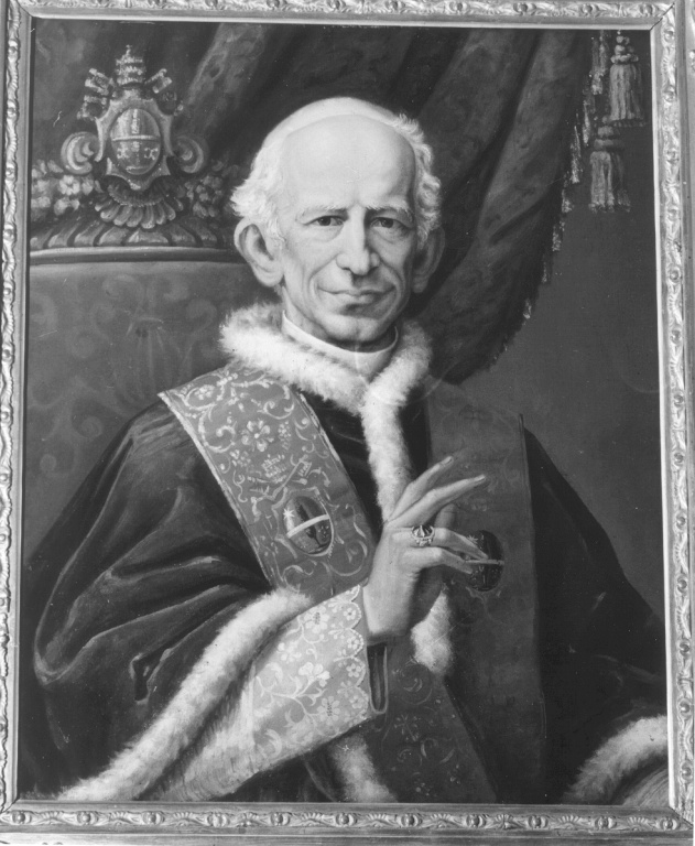 ritratto di papa Leone XIII Pecci (dipinto) - ambito italiano (secc. XIX/ XX)