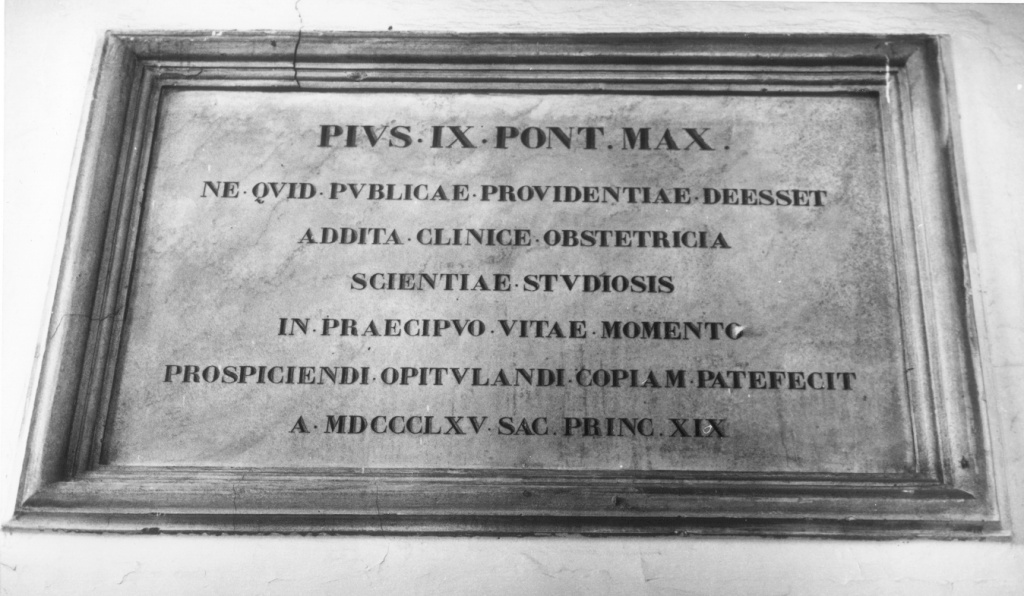 lapide celebrativa - ambito italiano (sec. XIX, sec. XIX)