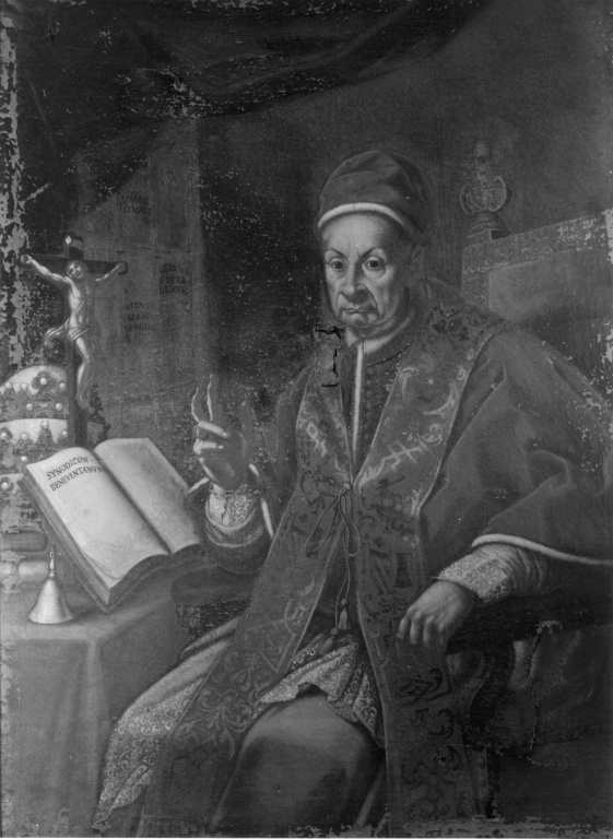 ritratto di papa Benedetto XIII Orsini (dipinto) di Pignoli Carlo (sec. XVIII)