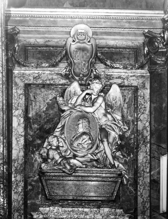 busto di uomo (gruppo scultoreo) di Della Valle Filippo (attribuito) (sec. XVIII)