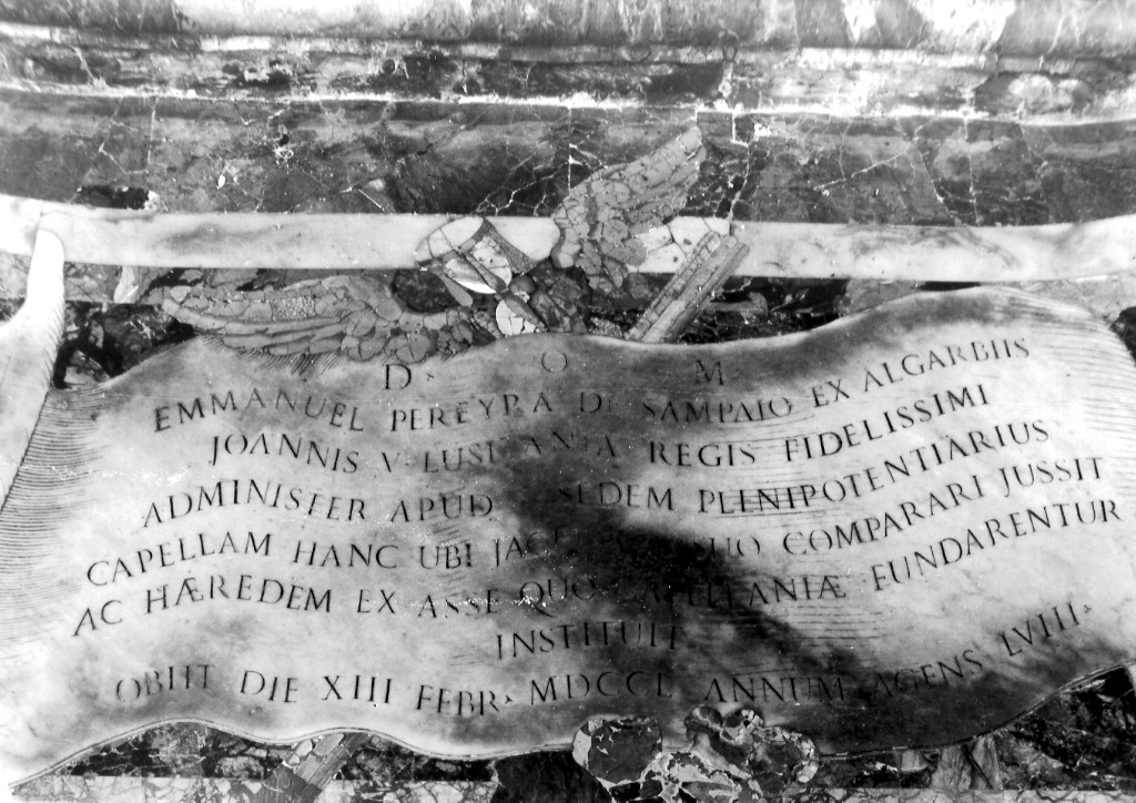 lapide tombale di Cerroti Francesco (attribuito), Fortini Alberto (attribuito) (sec. XVIII)