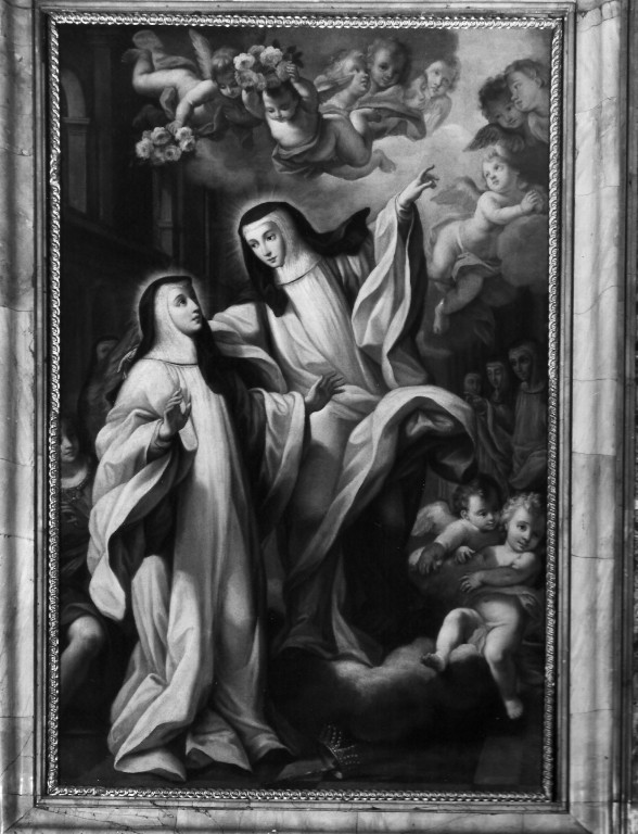 Teresa del Portogallo e sua sorella Sancia, figlie del re Sancio (dipinto) di Odazzi Giovanni (attribuito) (primo quarto sec. XVIII)