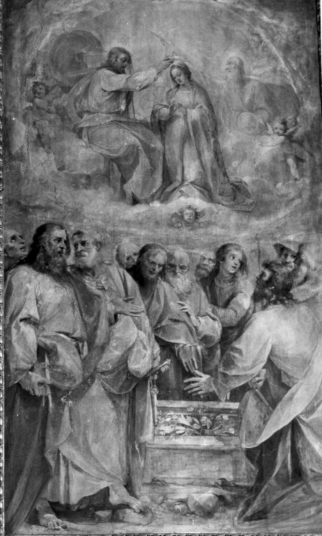 incoronazione di Maria Vergine (dipinto) di Cesari Giuseppe detto Cavalier d'Arpino (attribuito) (sec. XVI)