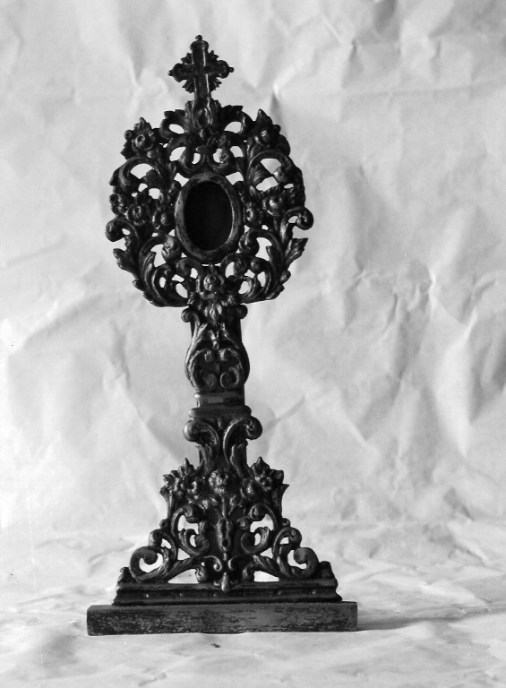 reliquiario - a ostensorio - ambito romano (sec. XVIII)