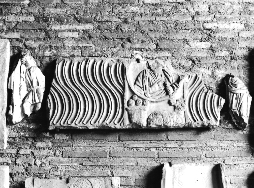 sarcofago - a cassa, frammento - ambito romano (sec. IV)