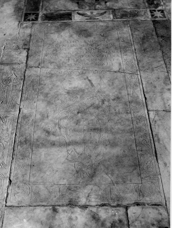 lapide tombale - ambito romano (sec. XVI)