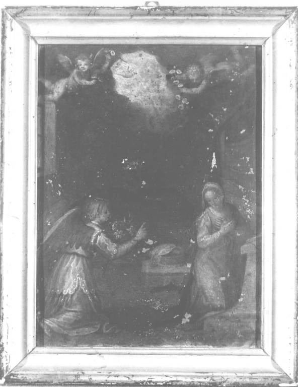 Annunciazione (dipinto) di Scarsella Ippolito detto Scarsellino (attribuito) (inizio sec. XVII)