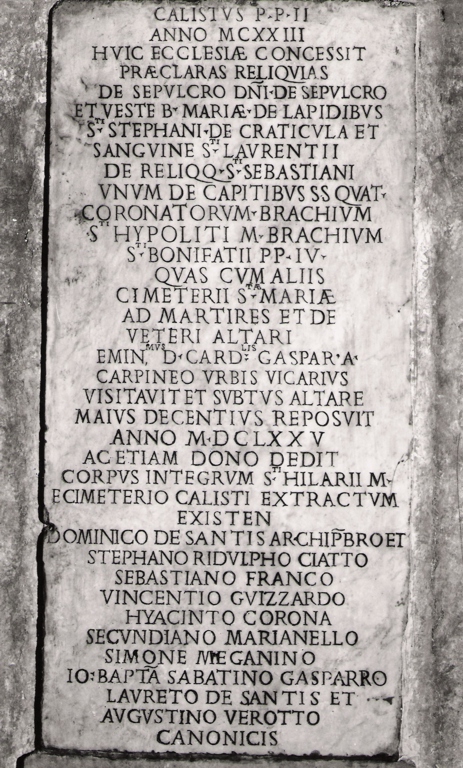 lapide commemorativa - ambito italiano (sec. XVII)