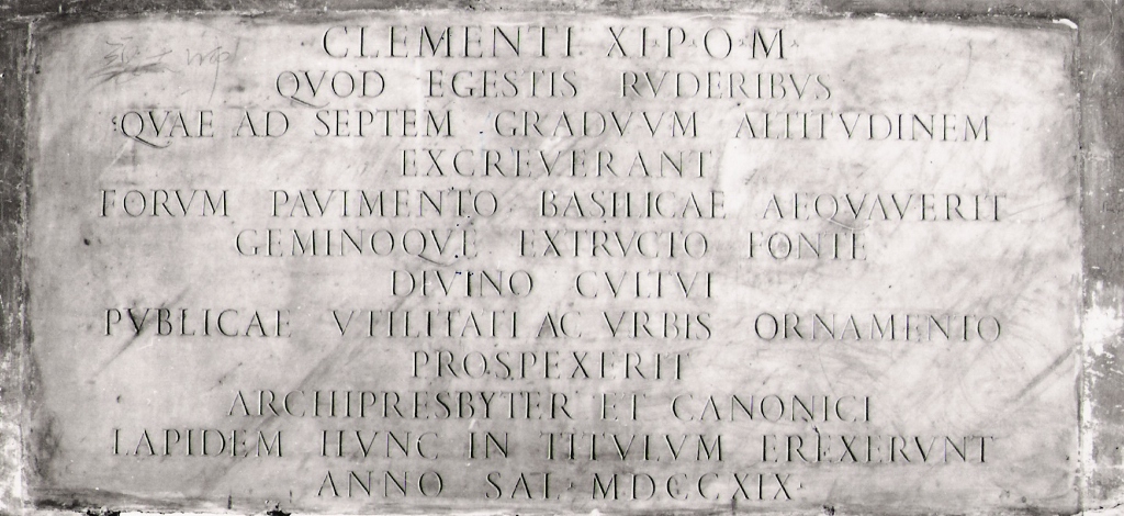 lapide commemorativa - ambito italiano (sec. XVIII)