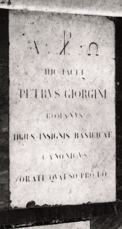 lapide tombale - ambito italiano (sec. XIX)