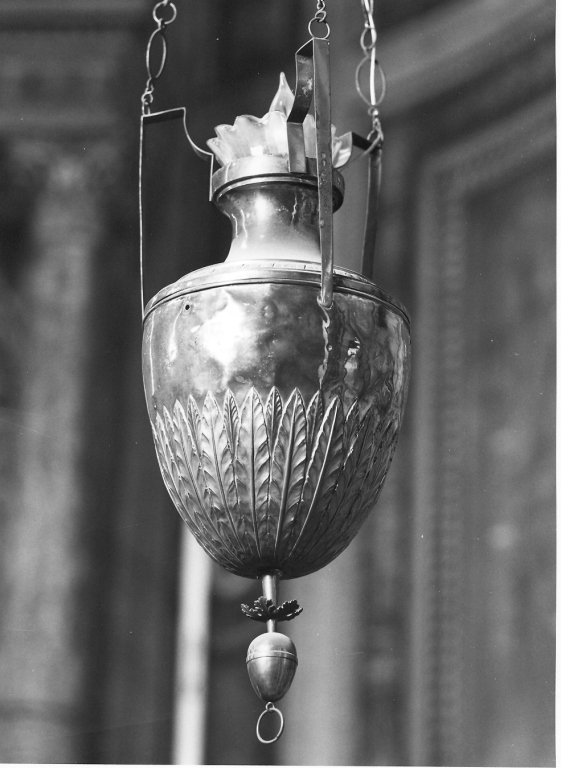 lampada pensile ad anfora, coppia di Belli Pietro (prima metà sec. XIX)