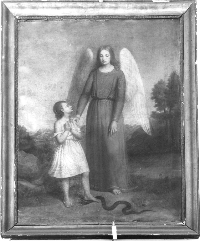 angelo custode (dipinto) - ambito romano (sec. XIX)